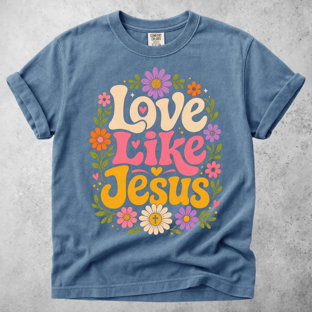 Printify T-Shirt Blue Jean / S Love Like Jesus T-Shirt