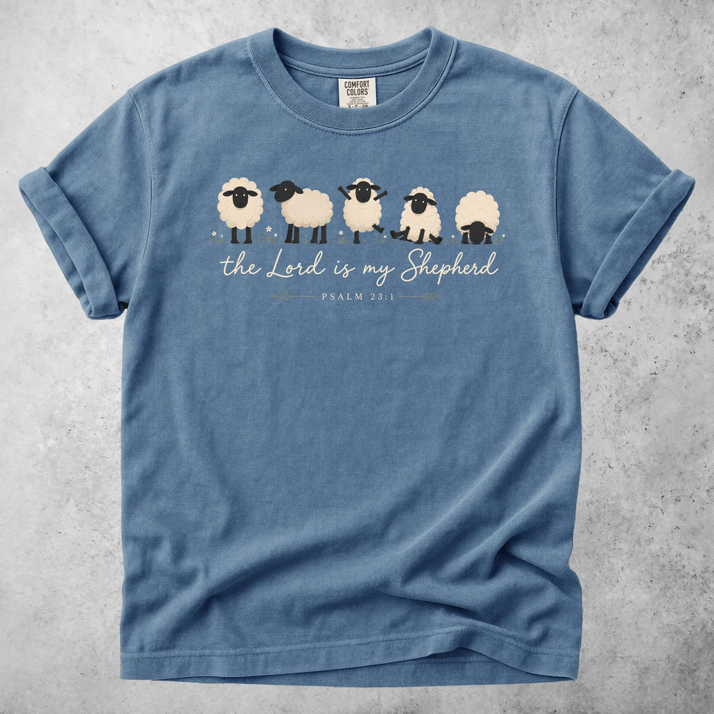 Printify T-Shirt Blue Jean / S The Lord is My Shepherd T-Shirt