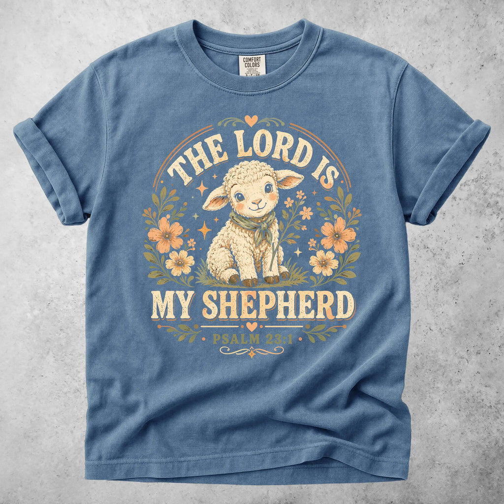 Printify T-Shirt Blue Jean / S THE LORD IS MY SHEPHERD - T-Shirt
