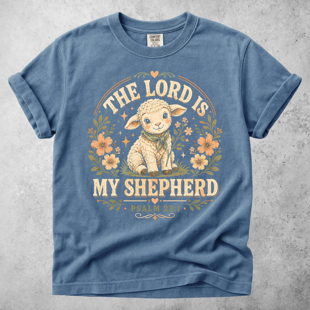 Printify T-Shirt Blue Jean / S THE LORD IS MY SHEPHERD - T-Shirt