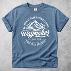 Printify T-Shirt Blue Jean / S Waymaker Isaiah 42:16 Mountain