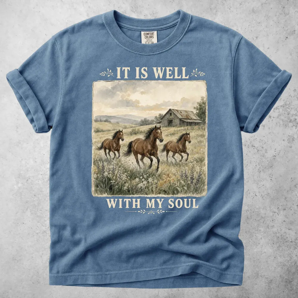 Printify T-Shirt Blue Jean / S Well With Soul T-Shirt