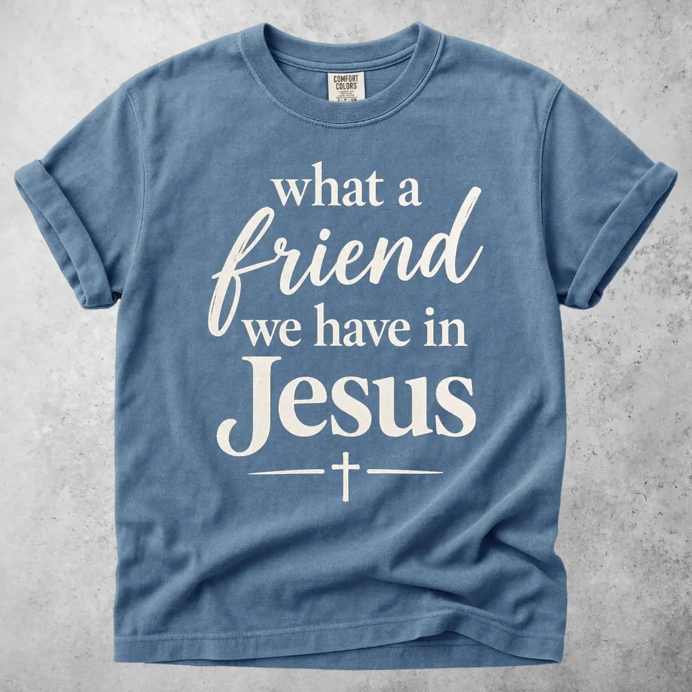 Printify T-Shirt Blue Jean / S What a Friend T-Shirt