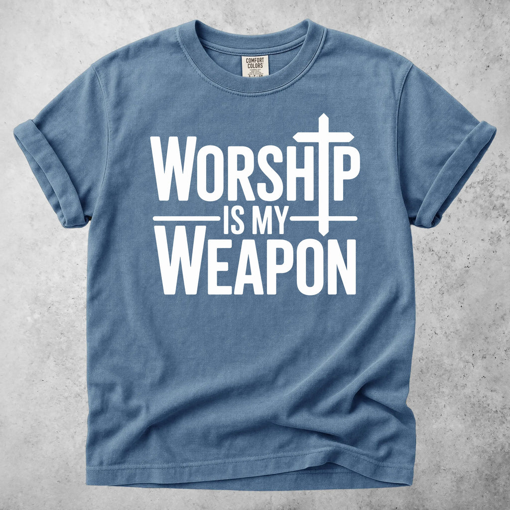 Printify T-Shirt Blue Jean / S WORSHIP - T-Shirt