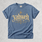 Printify T-Shirt Blue Jean / S Yahweh Script
