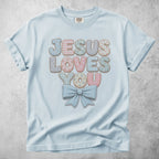 Printify T-Shirt Chambray / S JESUS LOVES YOU T-Shirt