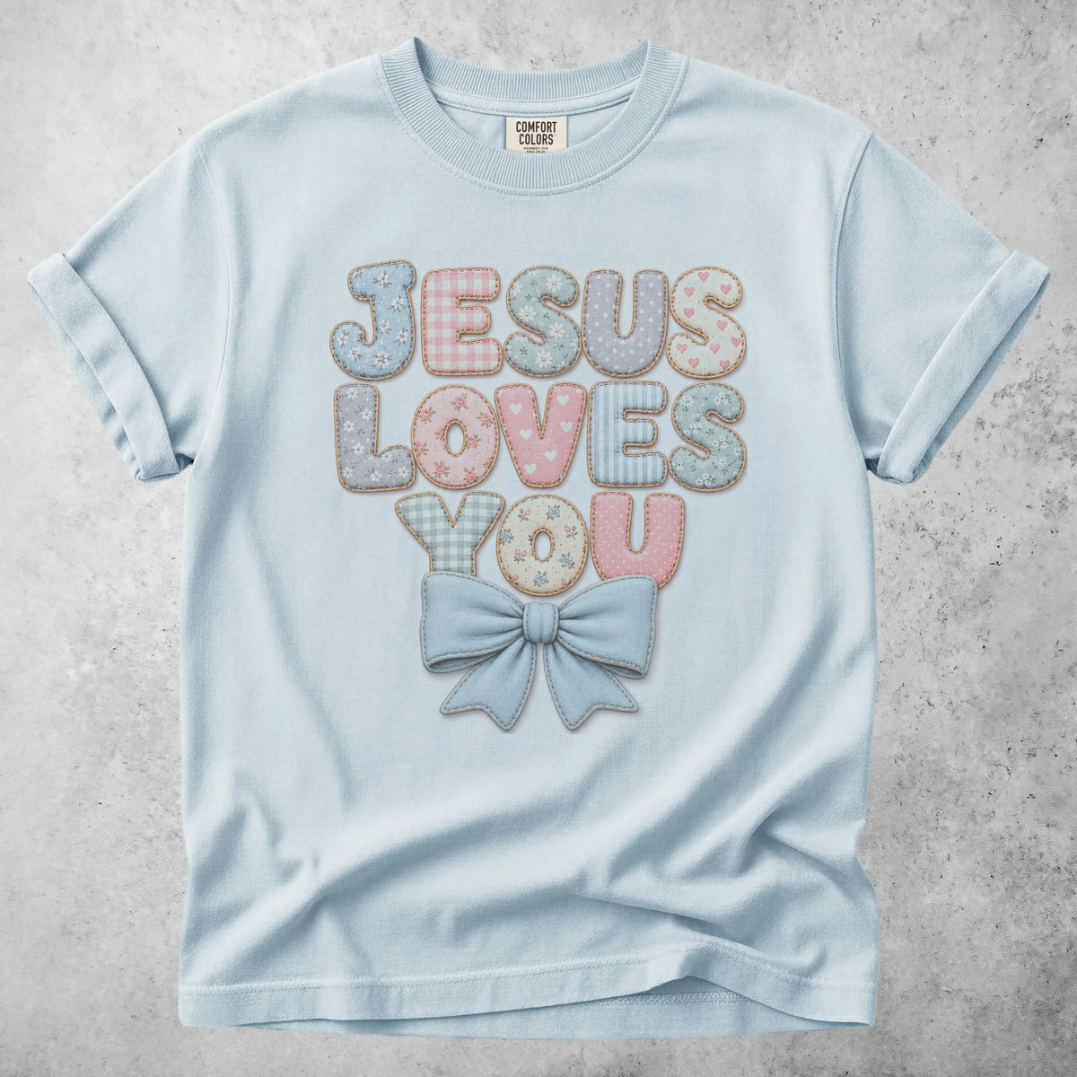 Printify T-Shirt Chambray / S JESUS LOVES YOU T-Shirt