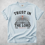 Printify T-Shirt Chambray / S trust in the lord psalm 37 5 christian faith bible T-Shirt