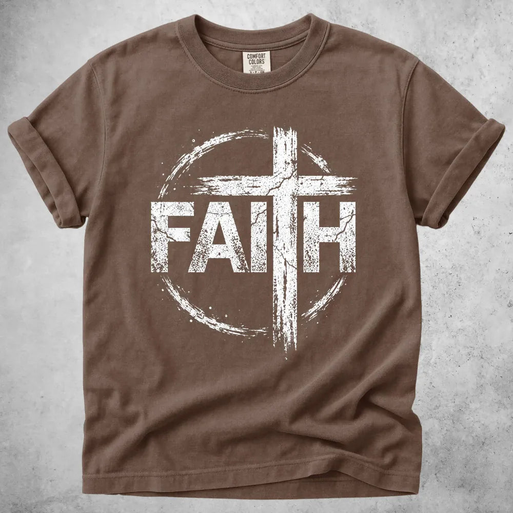 Printify T-Shirt Espresso / M Faith Christian T-Shirt