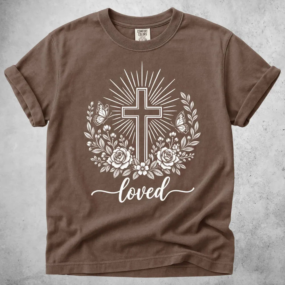 Printify T-Shirt Espresso / M Loved Christian T-Shirt