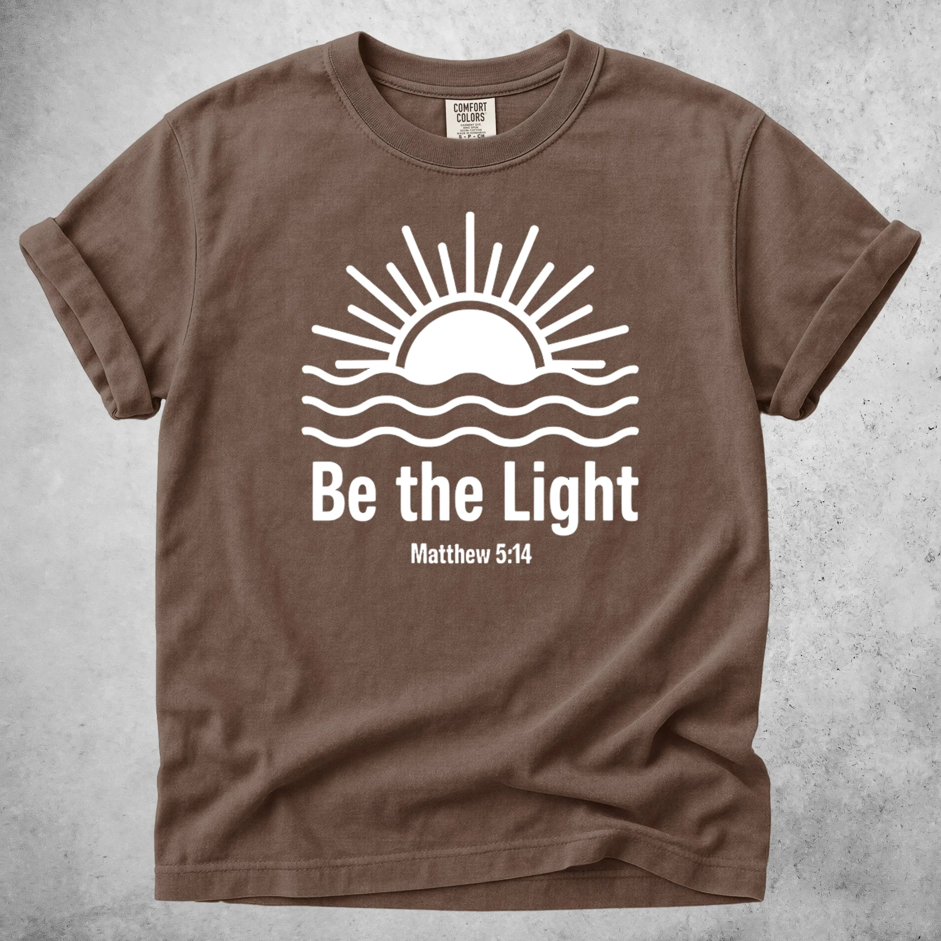 Printify T-Shirt Espresso / S Be the Light