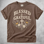Printify T-Shirt Espresso / S Blessed & Grateful T-Shirt