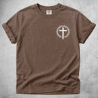 Printify T-Shirt Espresso / S Crown Of Thorns Christian Cross