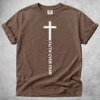 Printify T-Shirt Espresso / S Faith Over Fear T-Shirt