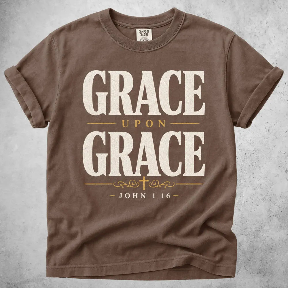 Printify T-Shirt Espresso / S Grace Upon Grace T-Shirt