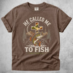 Printify T-Shirt Espresso / S He Called Me to Fish T-Shirt