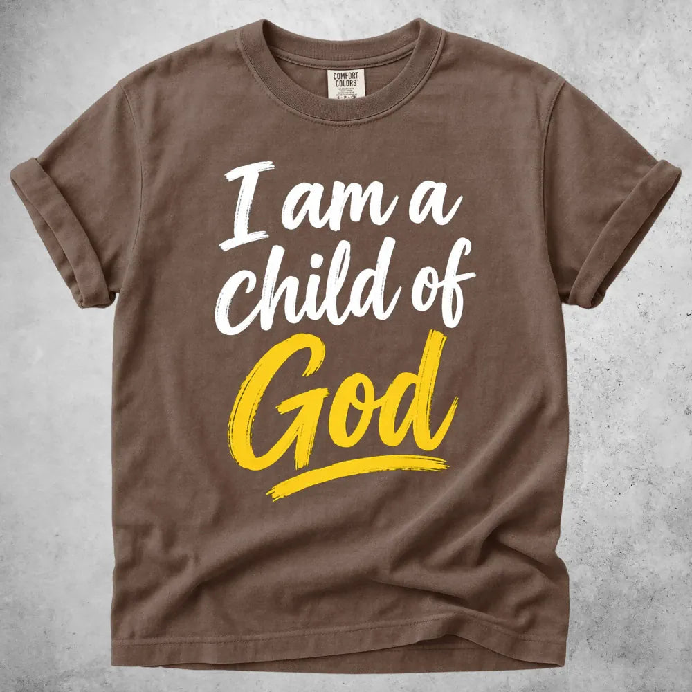 Printify T-Shirt Espresso / S I Am a Child of God T-Shirt