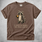 Printify T-Shirt Espresso / S I could be meaner but Jesus said no - T-Shirt
