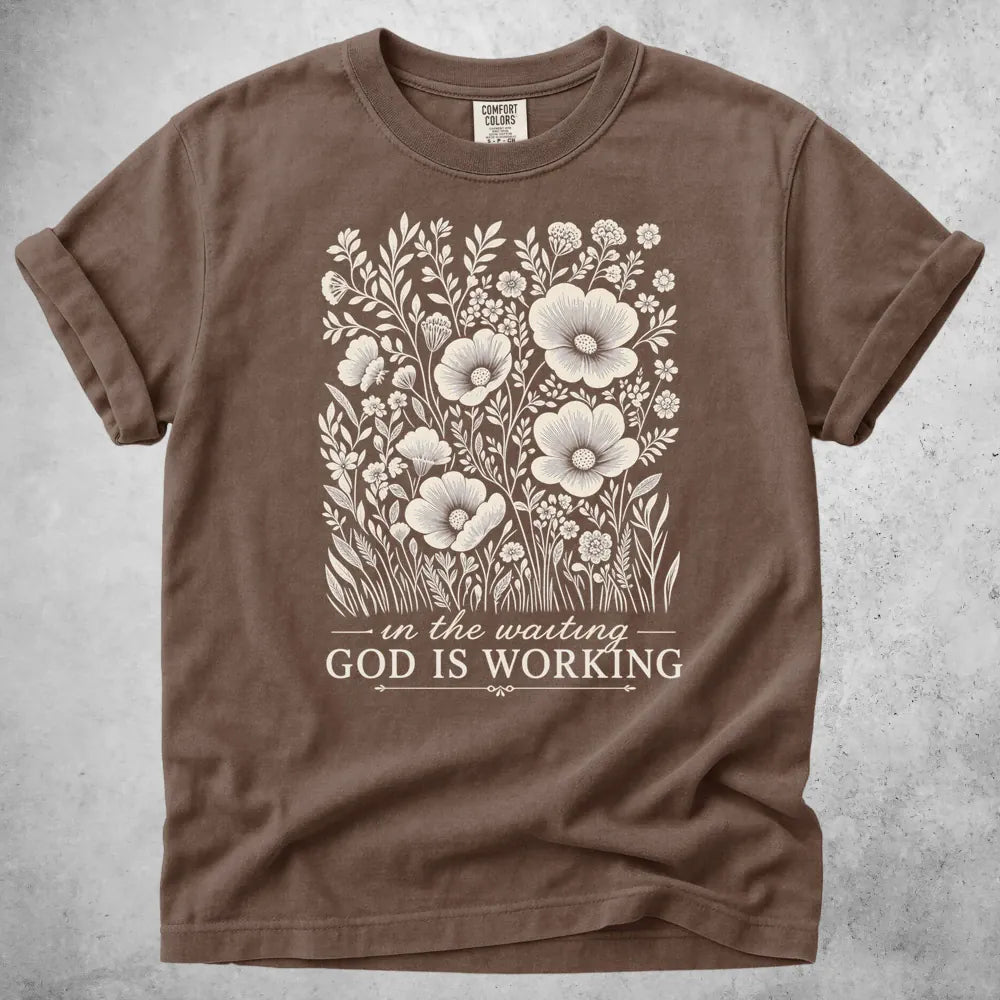 Printify T-Shirt Espresso / S In the Waiting T-Shirt