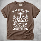 Printify T-Shirt Espresso / S Jesus and Dogs T-Shirt