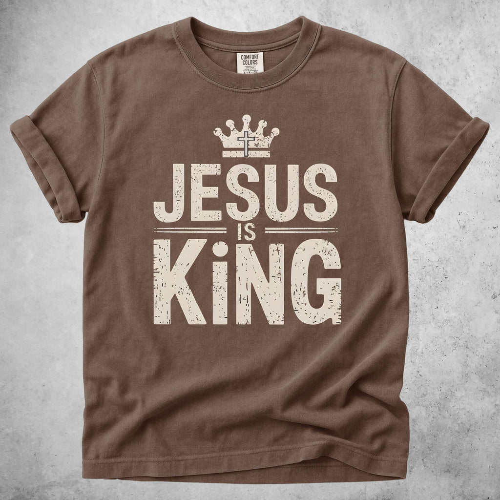 Printify T-Shirt Espresso / S Jesus Is King