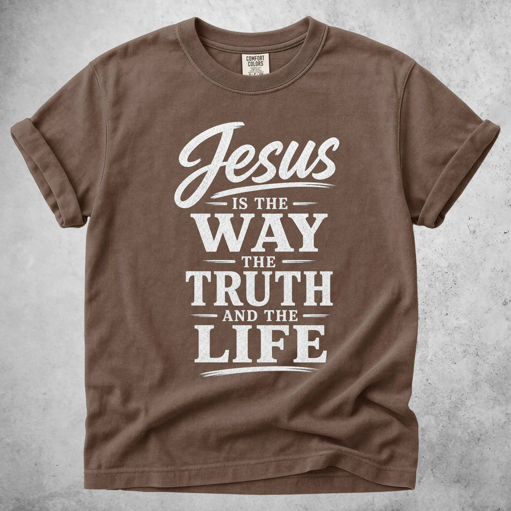 Printify T-Shirt Espresso / S Jesus IS THE WAY