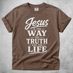 Printify T-Shirt Espresso / S Jesus IS THE WAY