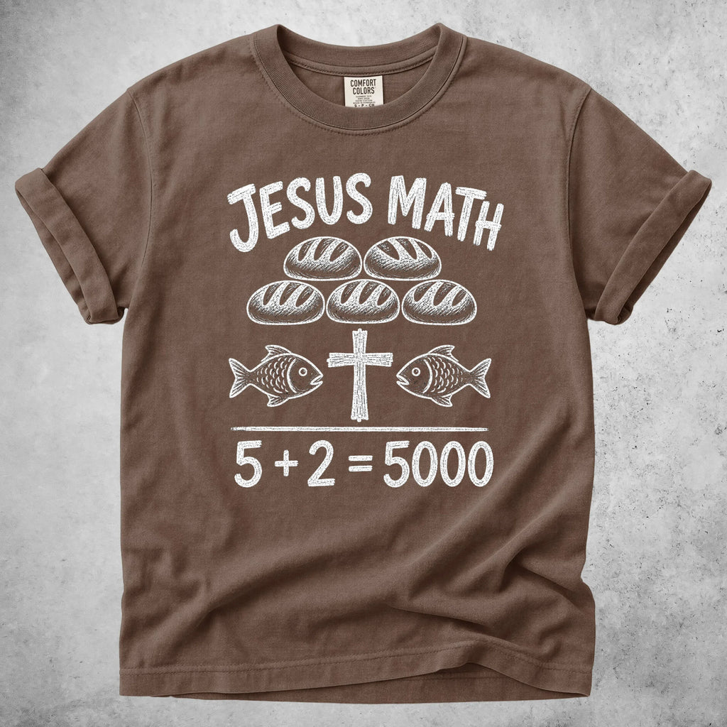 Printify T-Shirt Espresso / S JESUS MATH - T-Shirt