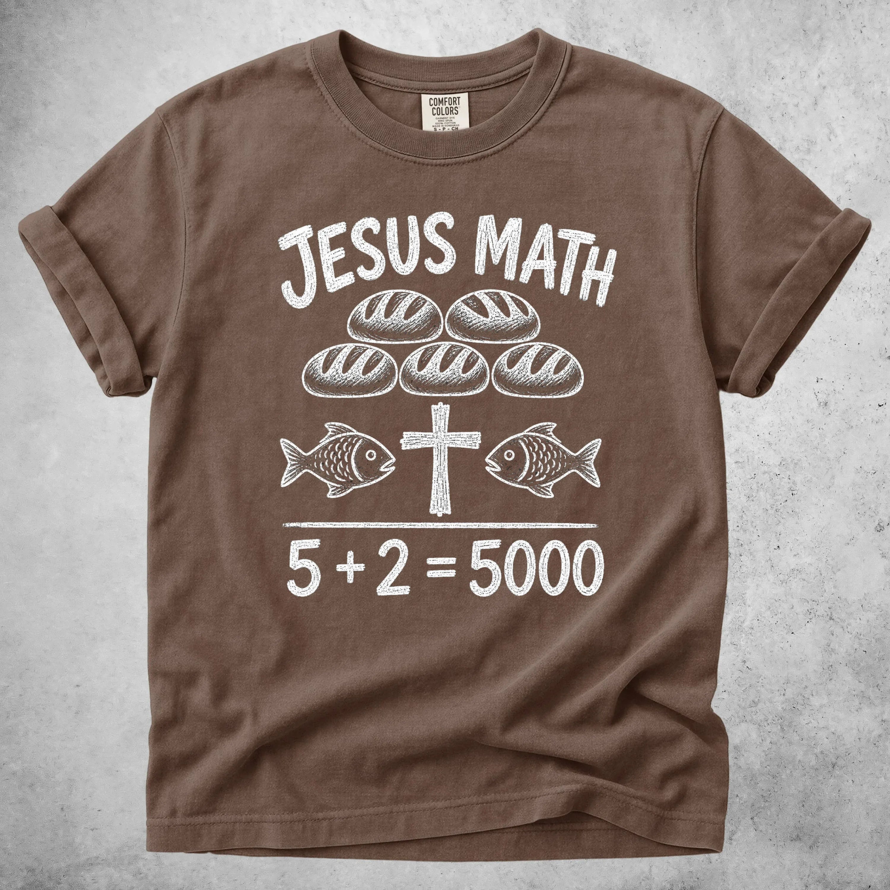 Printify T-Shirt Espresso / S JESUS MATH - T-Shirt