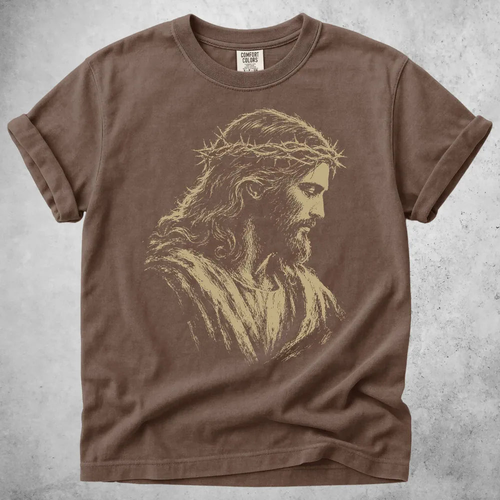 Printify T-Shirt Espresso / S Jesus Sketch T-Shirt