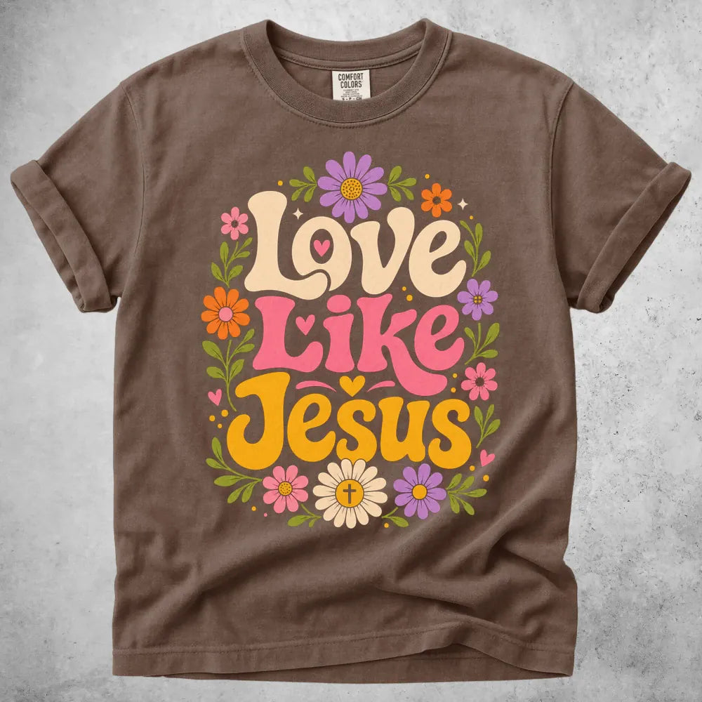 Printify T-Shirt Espresso / S Love Like Jesus T-Shirt