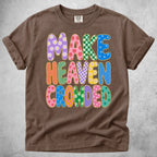 Printify T-Shirt Espresso / S make heaven crowded funny T-Shirt