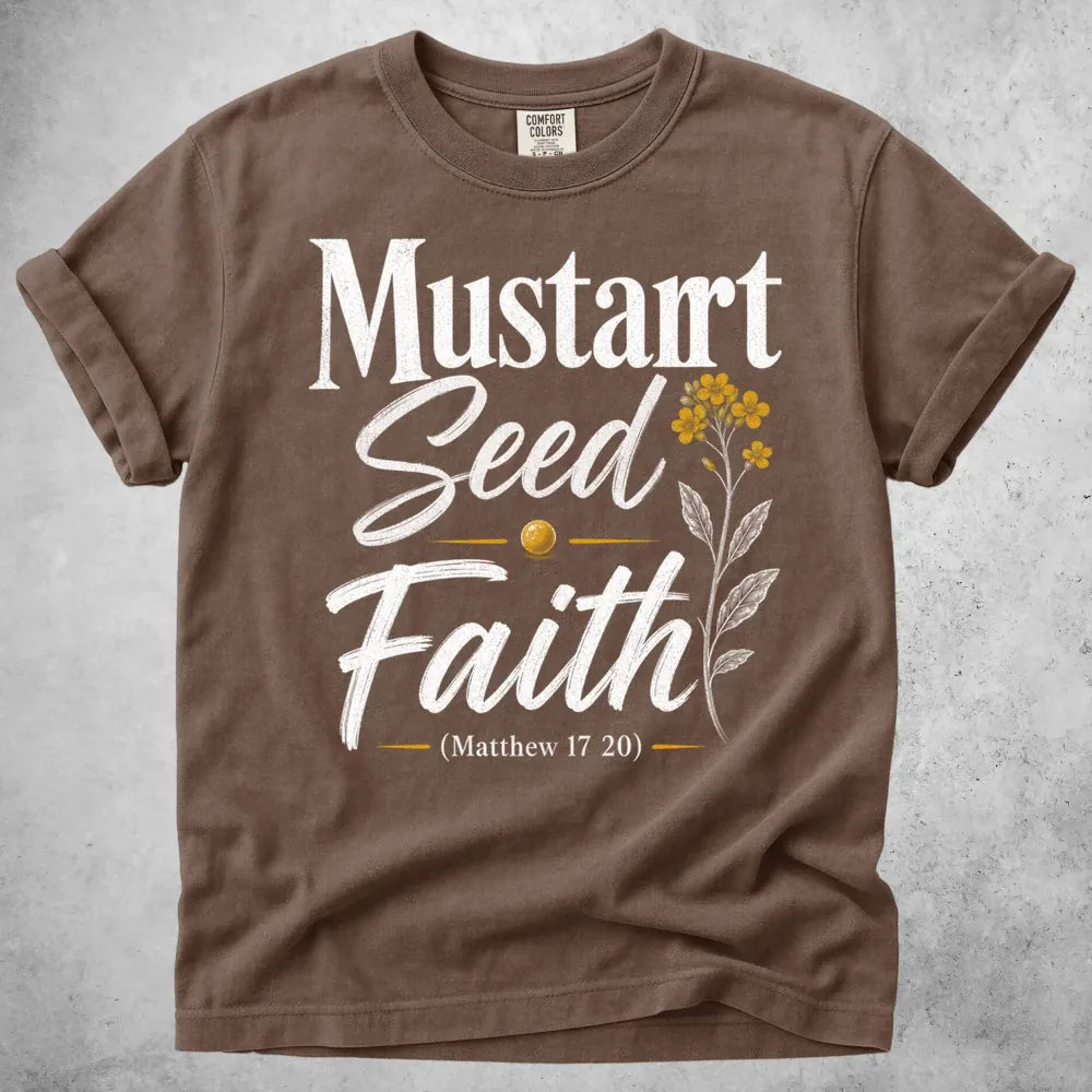 Printify T-Shirt Espresso / S Mustard Seed T-Shirt
