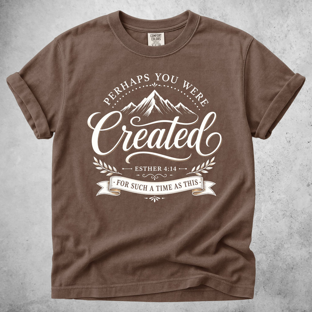Printify T-Shirt Espresso / S Perhaps You Were Created