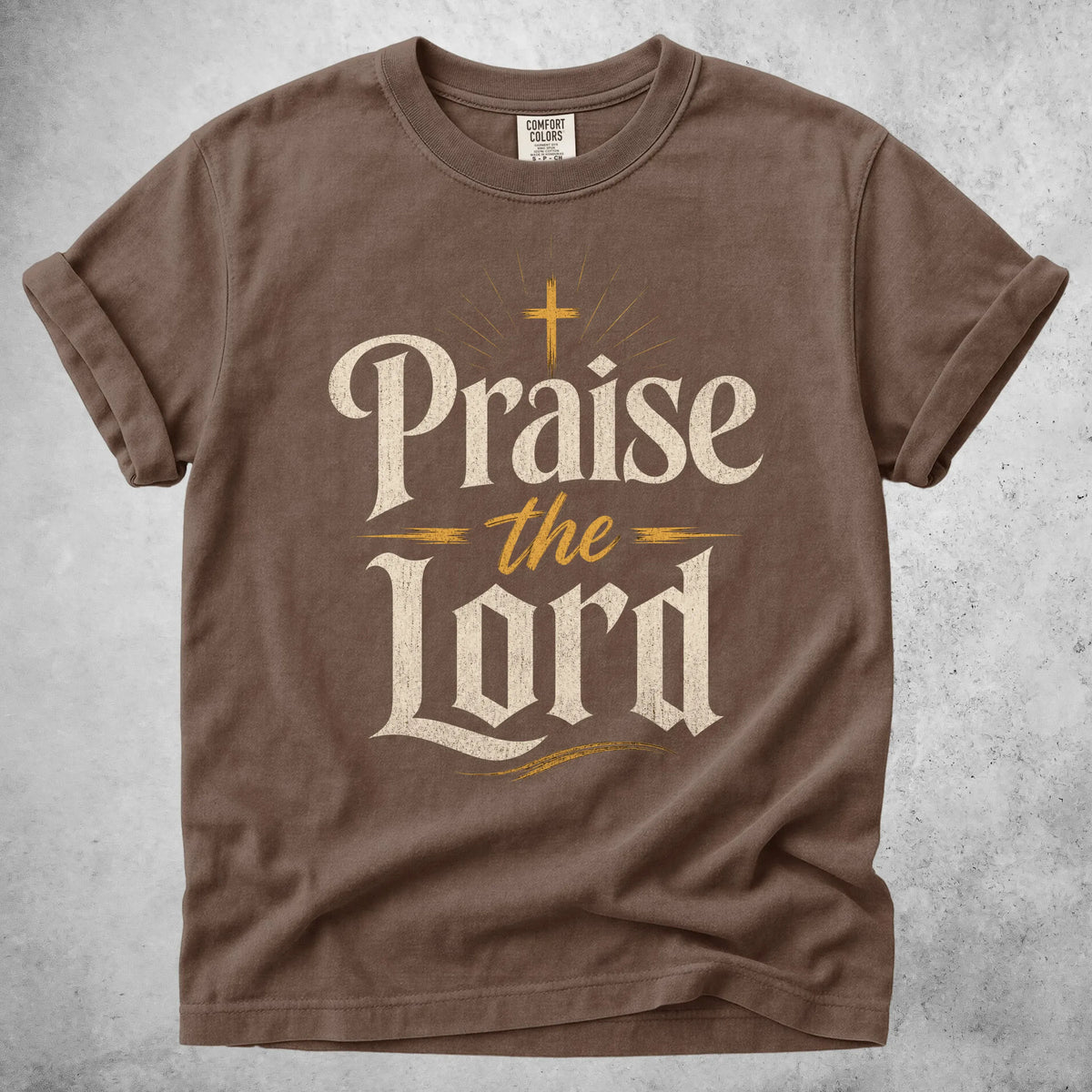 Printify T-Shirt Espresso / S Praise the Lord T-Shirt