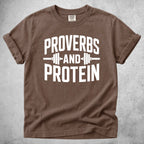 Printify T-Shirt Espresso / S Proverbs and Protein T-Shirt