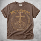 Printify T-Shirt Espresso / S Rooted & Grounded