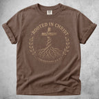 Printify T-Shirt Espresso / S Rooted in Christ T-Shirt