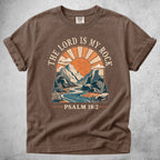 Printify T-Shirt Espresso / S THE LORD IS MY ROCK - T-Shirt