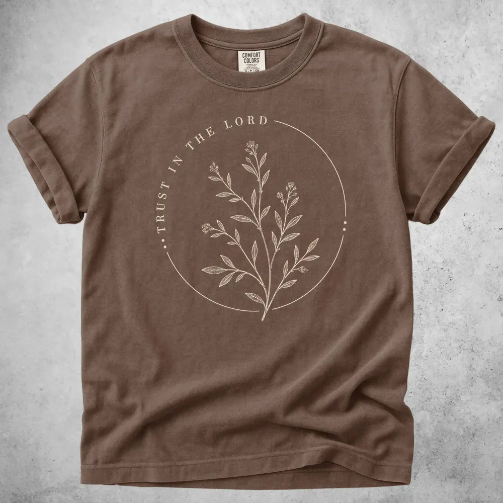 Printify T-Shirt Espresso / S Trust in the Lord T-Shirt