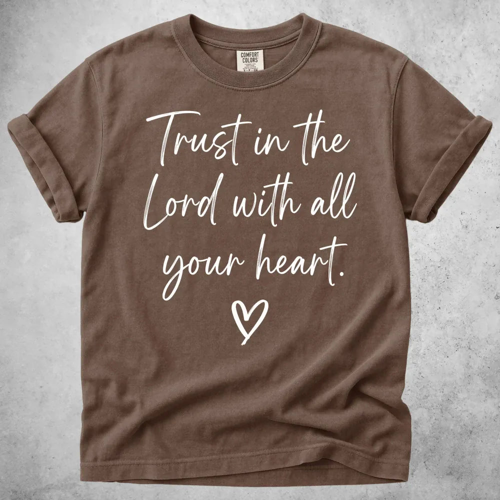 Printify T-Shirt Espresso / S Trust in the Lord T-Shirt