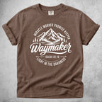 Printify T-Shirt Espresso / S Waymaker Isaiah 42:16 Mountain