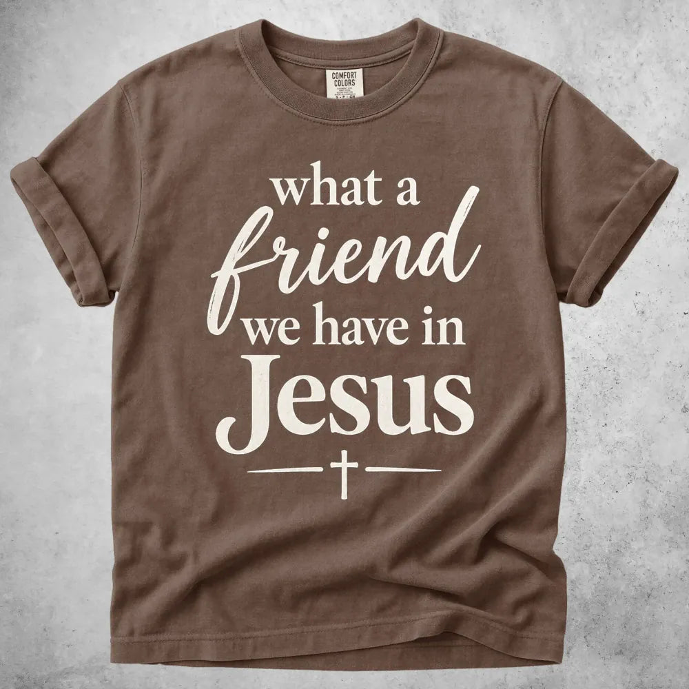 Printify T-Shirt Espresso / S What a Friend T-Shirt