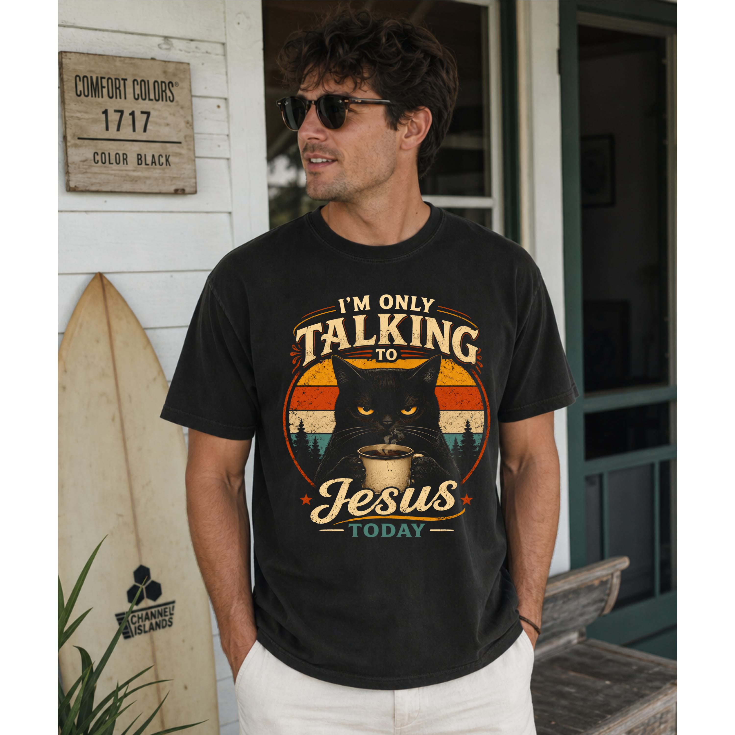 Printify T-Shirt I'm Only Talking to Jesus Today