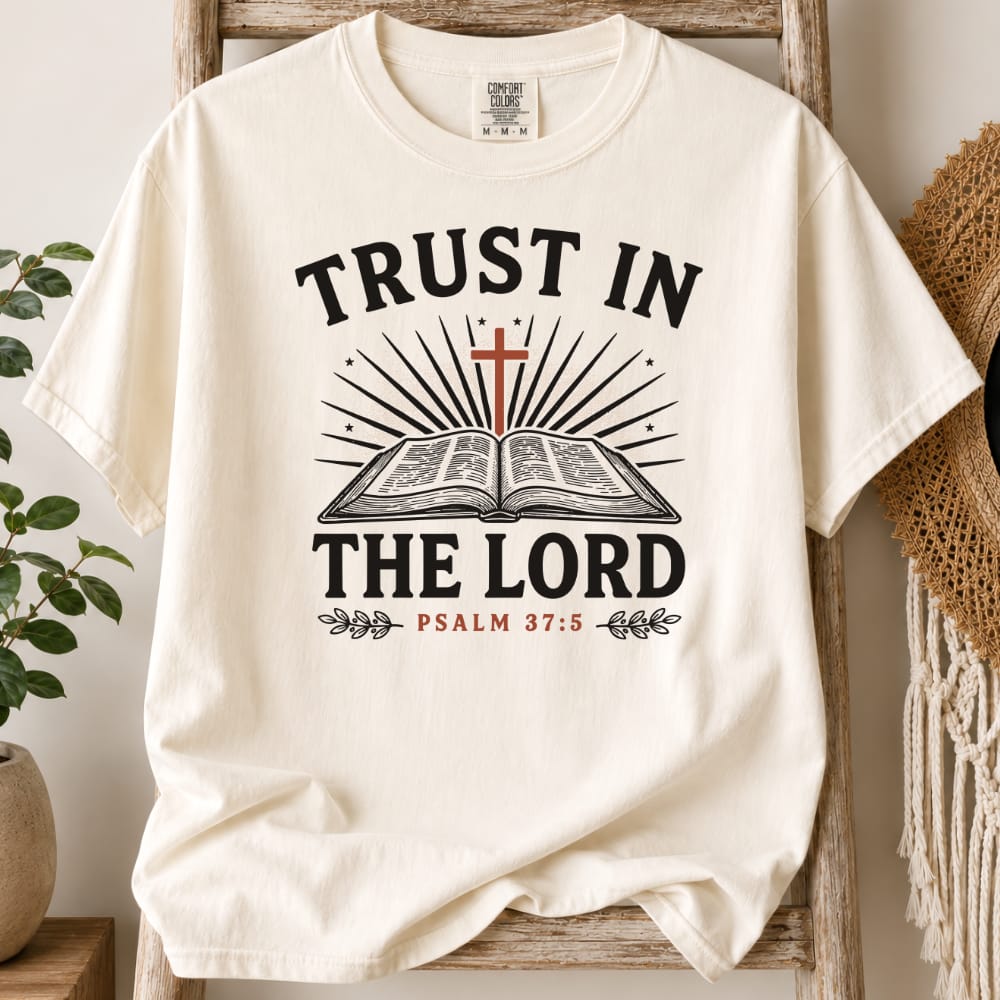 Printify T-Shirt Ivory / S Trust in the Lord T-Shirt