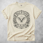 Printify T-Shirt Ivory / S Walk by Faith Not by Sight – 2 Corinthians 5:7 T-Shirt