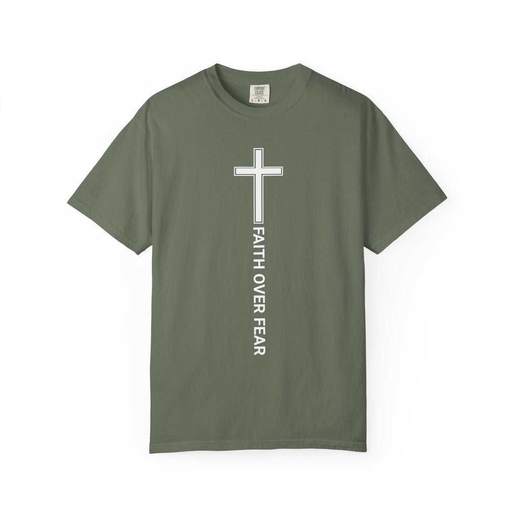 Printify T-Shirt Moss / 3XL Faith Over Fear T-Shirt