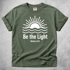 Printify T-Shirt Moss / S Be the Light