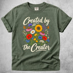Printify T-Shirt Moss / S Created by the Creator T-Shirt