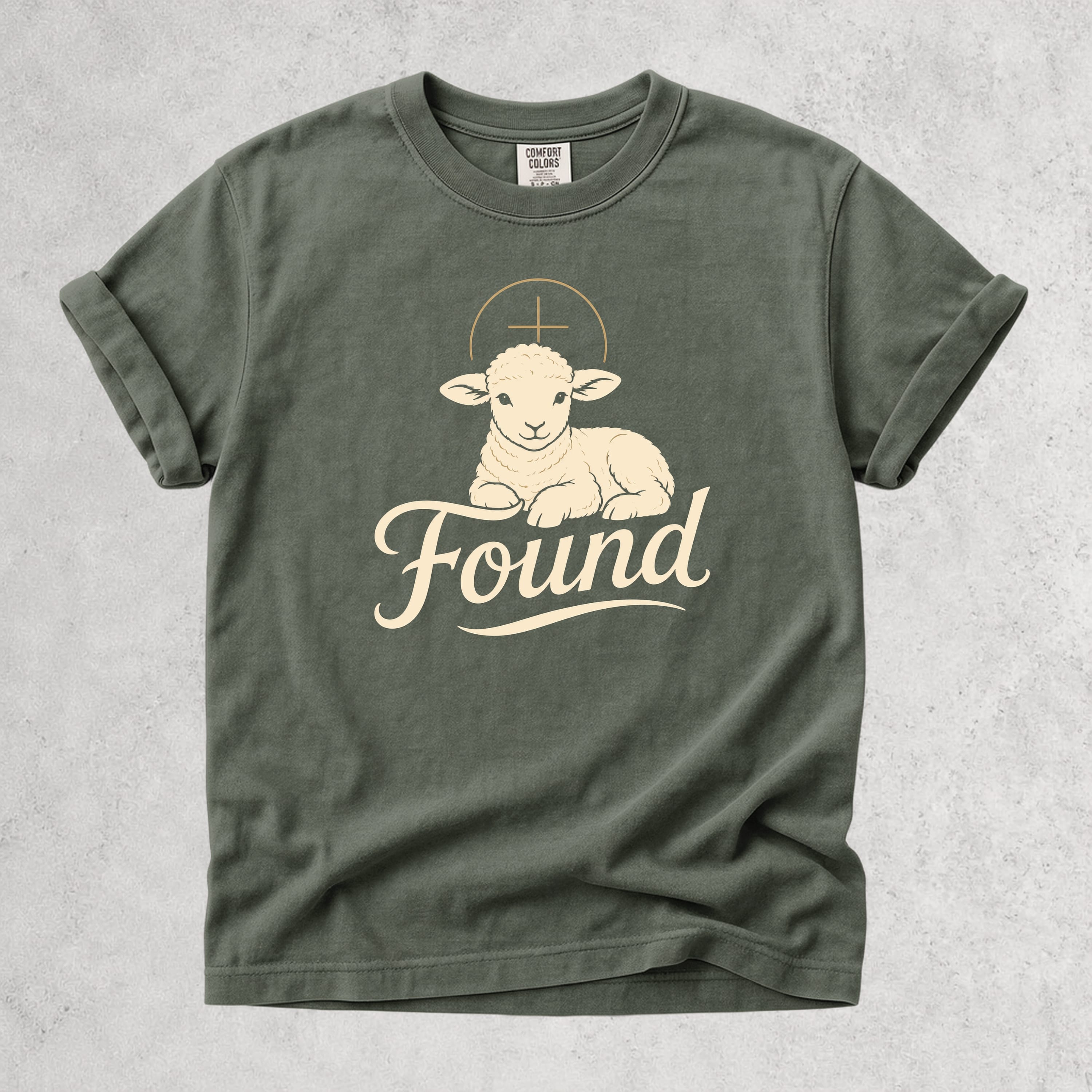 Printify T-Shirt Moss / S Found